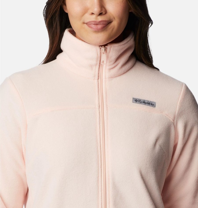 Pink Women's Columbia Castle Dale Full Zip Fleece Jacket | GLPKW-3745