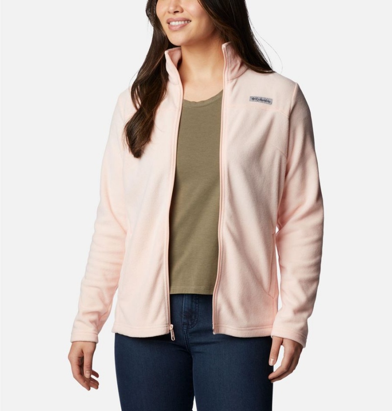 Pink Women's Columbia Castle Dale Full Zip Fleece Jacket | GLPKW-3745