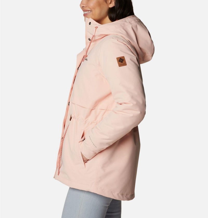 Pink Women's Columbia Drop Ridge Interchange 3 In 1 Jackets | FRTZO-2495