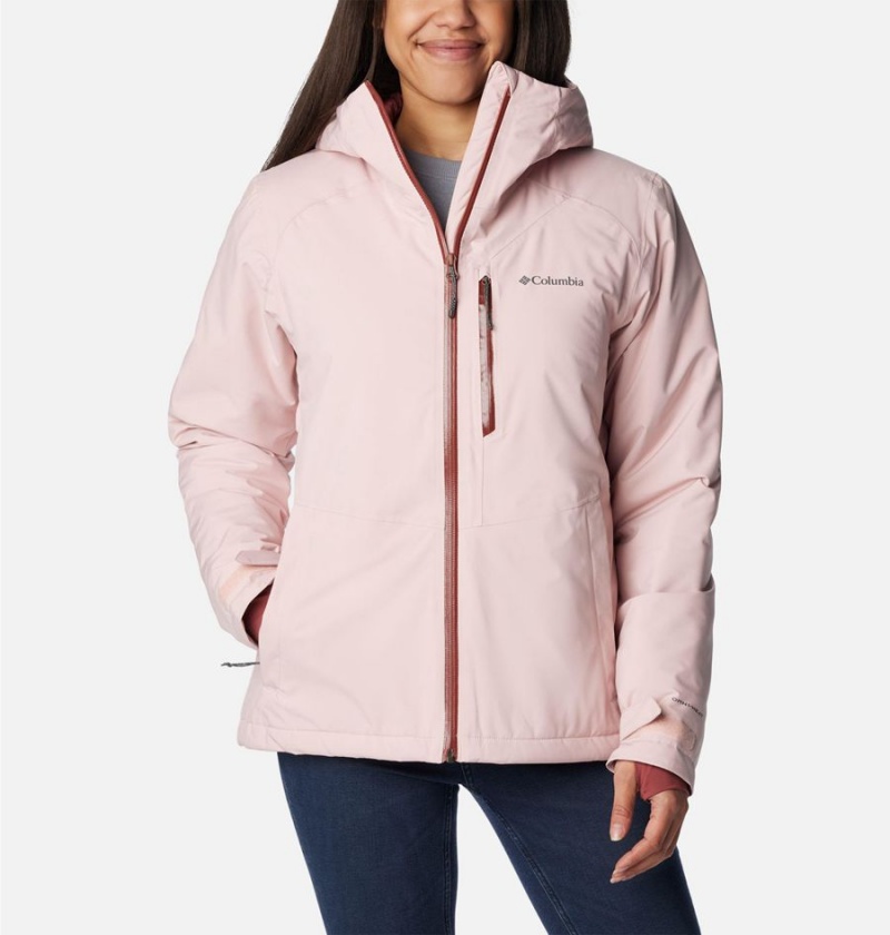 Pink Women\'s Columbia Explorer\'s Edge Insulated Puffer Jacket | QDJZC-2349