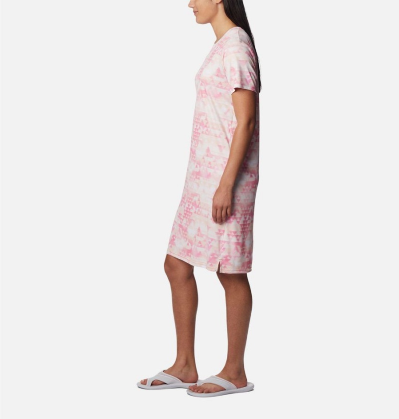 Pink Women's Columbia Fork Stream Dress | VMUXE-7518