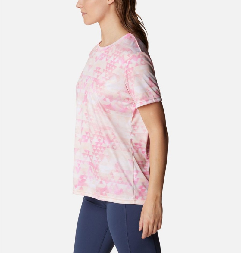 Pink Women's Columbia Fork Stream T-Shirt | BRUEL-5072