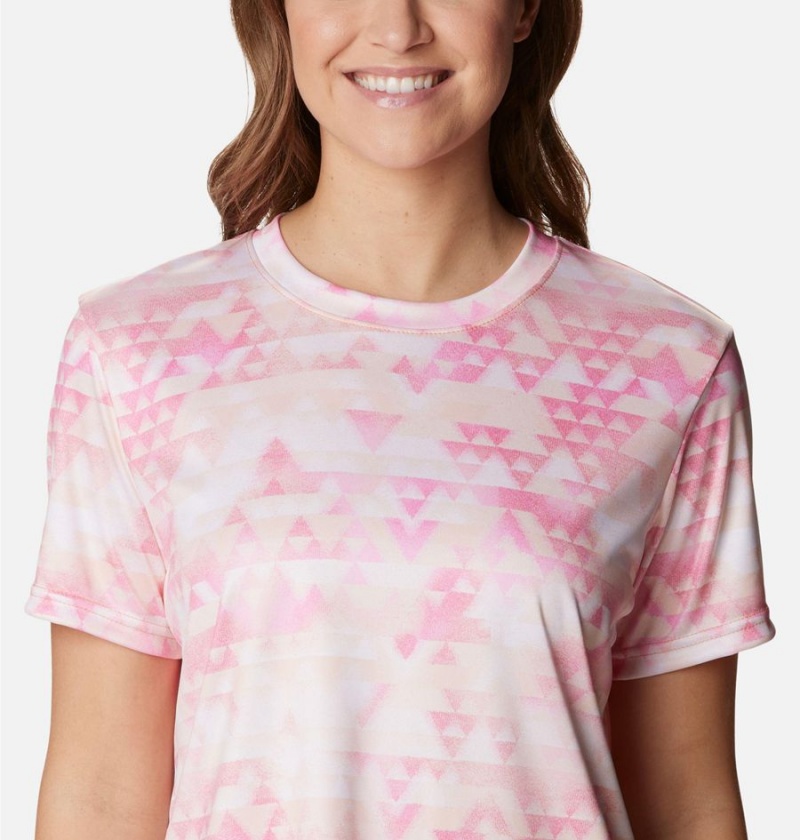 Pink Women's Columbia Fork Stream T-Shirt | BRUEL-5072