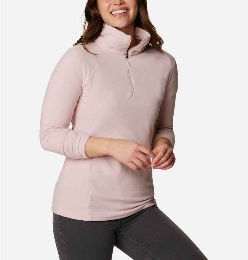 Pink Women's Columbia Glacial IV Half Zip Fleece Pullover | DUZAQ-3068