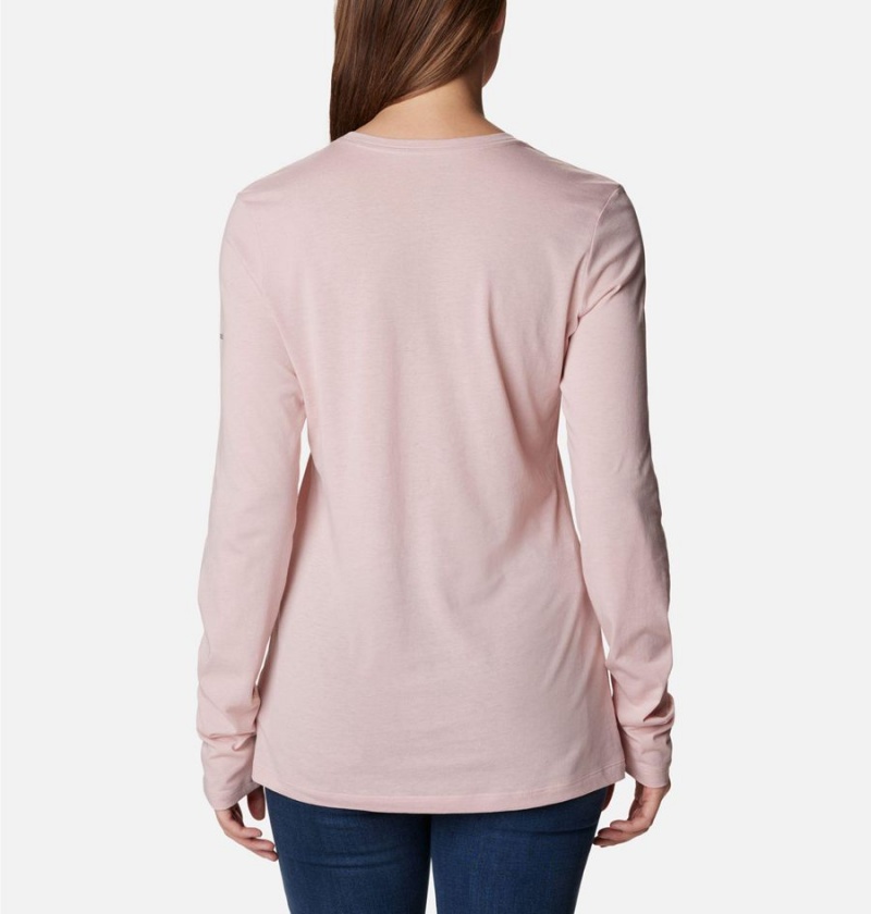 Pink Women's Columbia Hidden Haven Long Sleeve T-Shirt | ZFYQR-5216