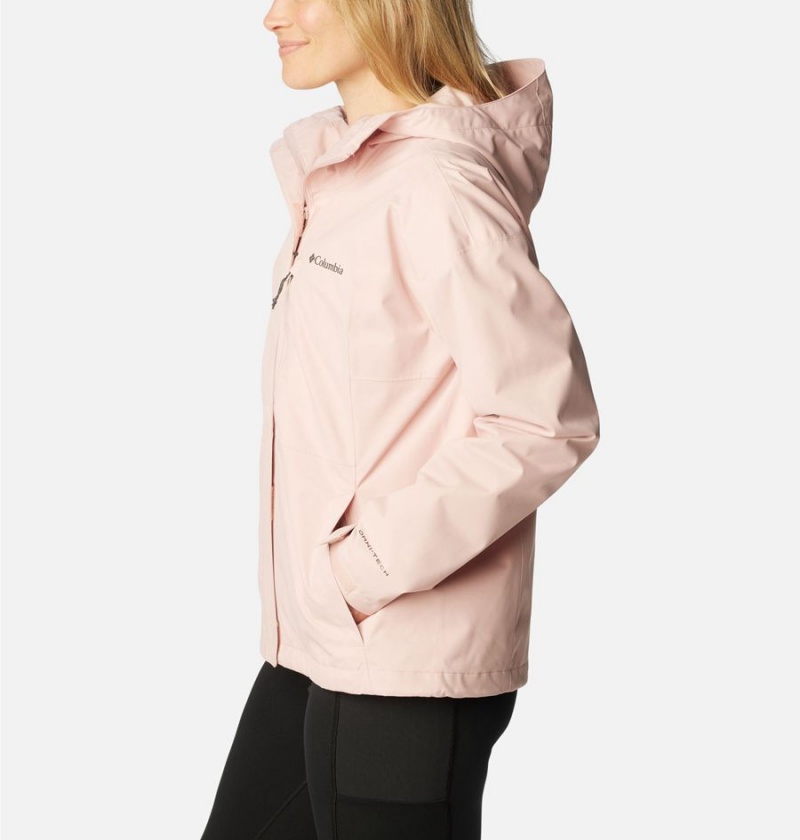 Pink Women's Columbia Hikebound Rain Jacket | MHSYF-6403