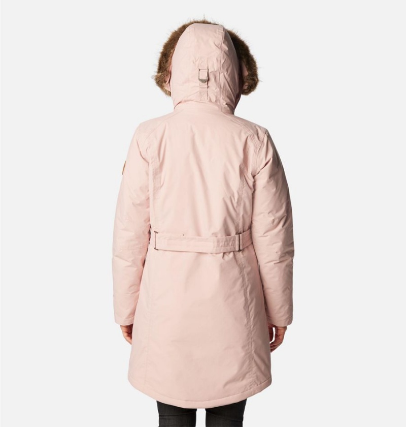 Pink Women's Columbia Icelandite TurboDown Coats | KVZXI-8345