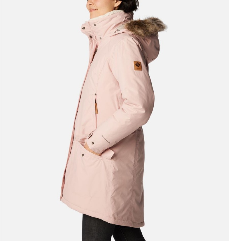 Pink Women's Columbia Icelandite TurboDown Coats | KVZXI-8345