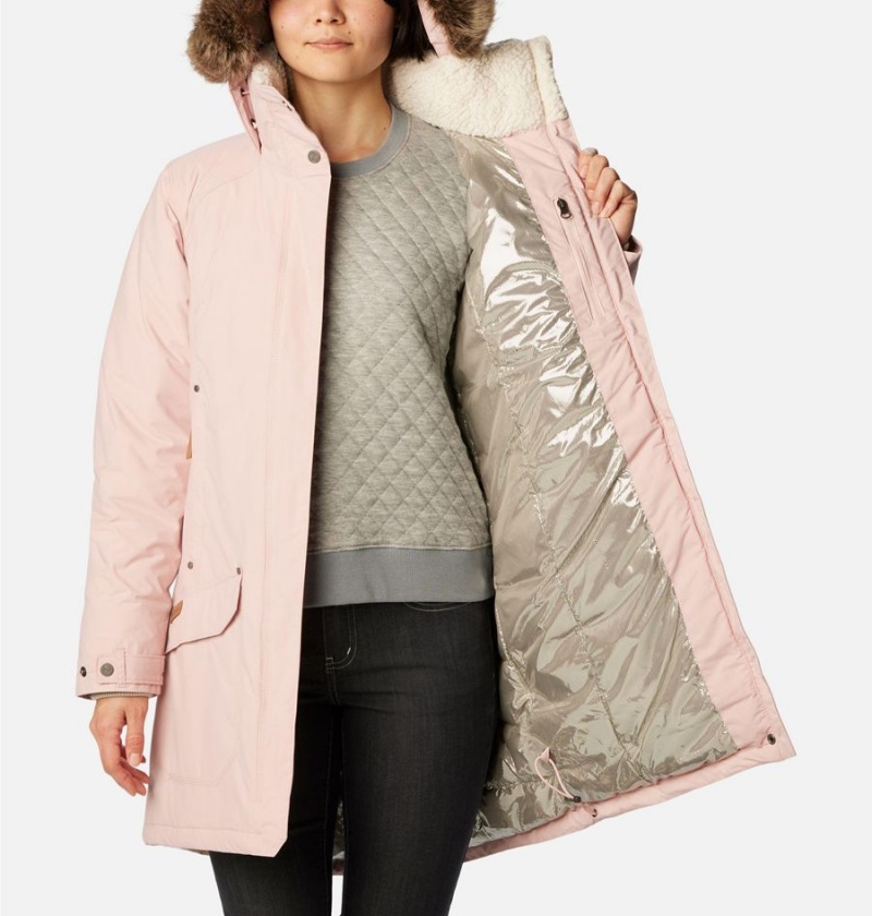 Pink Women's Columbia Icelandite TurboDown Coats | KVZXI-8345