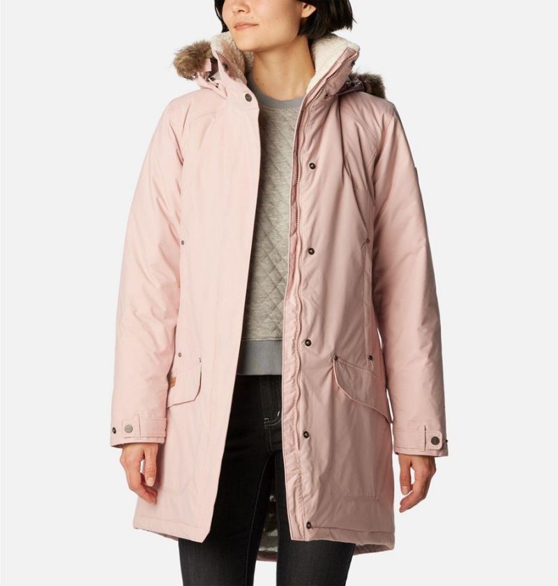 Pink Women's Columbia Icelandite TurboDown Coats | KVZXI-8345