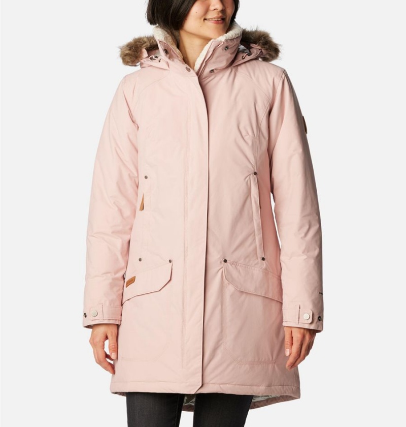 Pink Women\'s Columbia Icelandite TurboDown Coats | KVZXI-8345