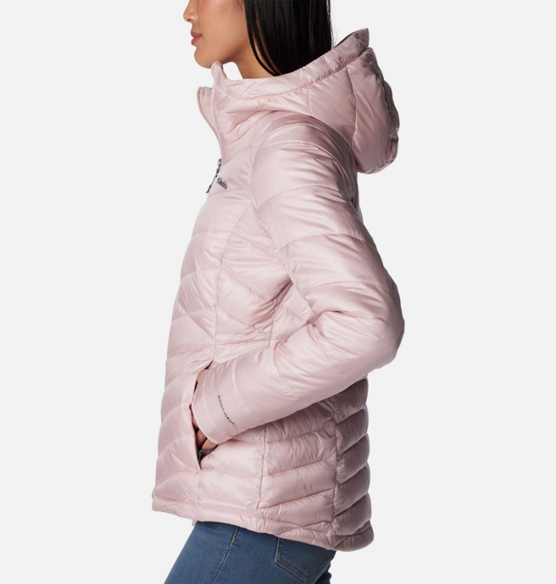 Pink Women's Columbia Joy Peak Insulated Hooded Puffer Jacket | GYQLX-5106