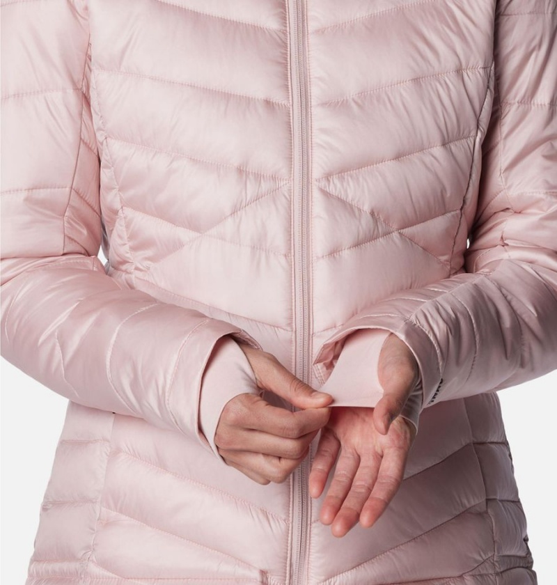 Pink Women's Columbia Joy Peak Insulated Hooded Puffer Jacket | GYQLX-5106