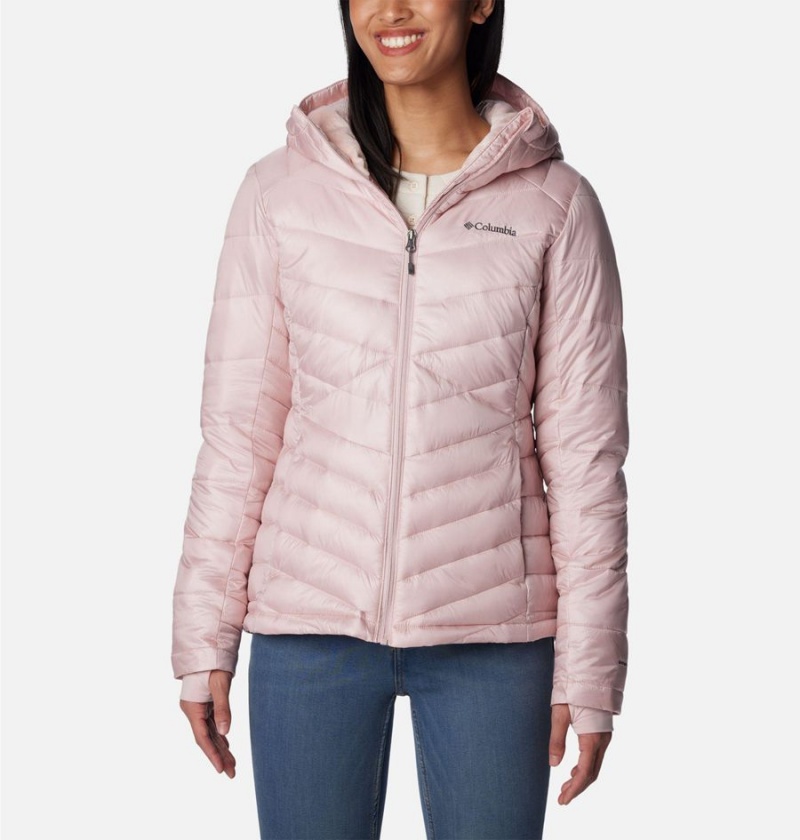 Pink Women\'s Columbia Joy Peak Insulated Hooded Puffer Jacket | GYQLX-5106