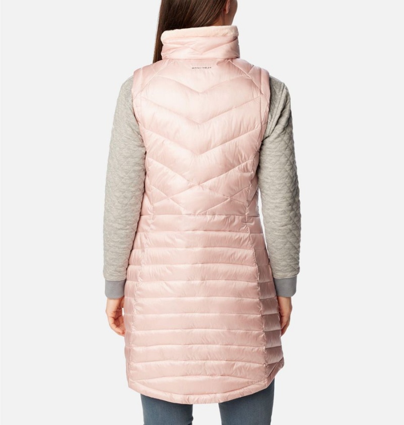 Pink Women's Columbia Joy Peak Long Vest | UNSBJ-2479