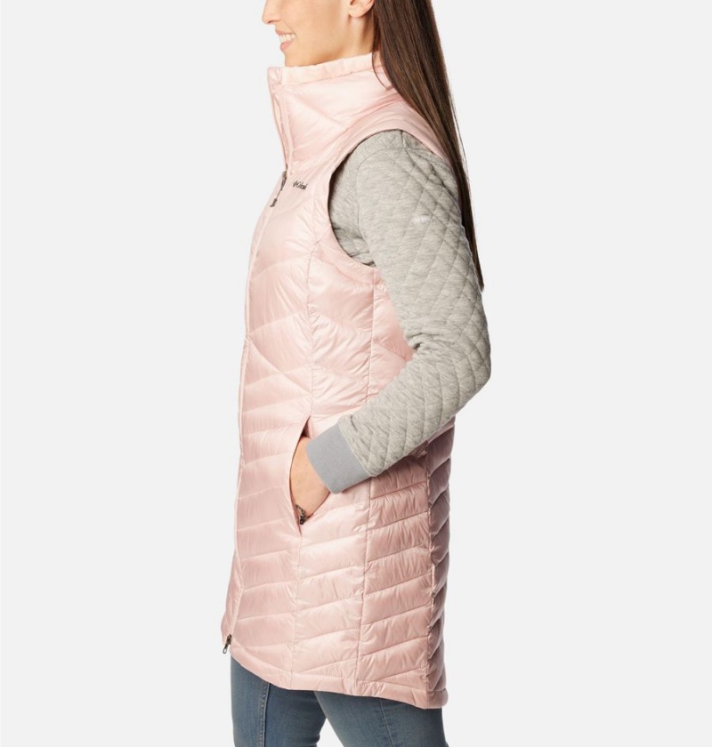 Pink Women's Columbia Joy Peak Long Vest | UNSBJ-2479