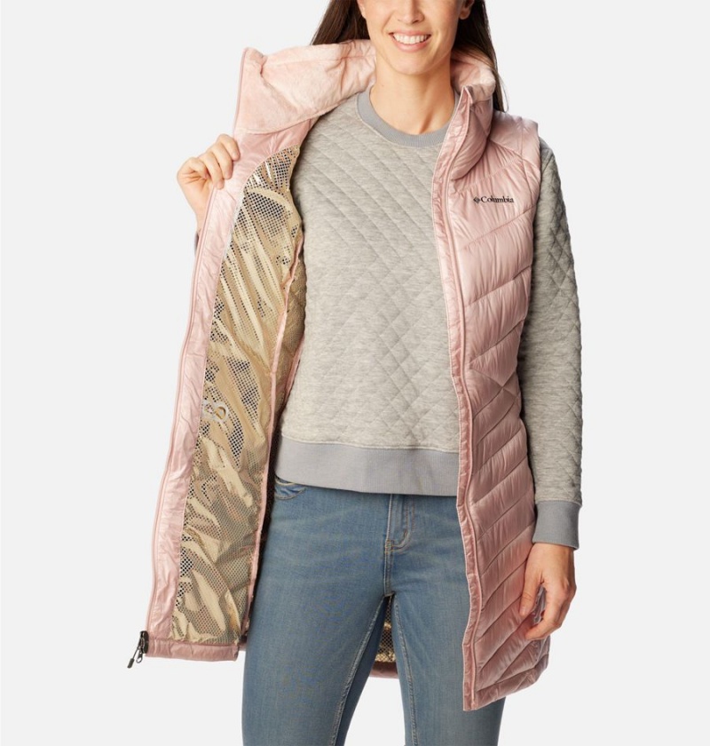 Pink Women's Columbia Joy Peak Long Vest | UNSBJ-2479