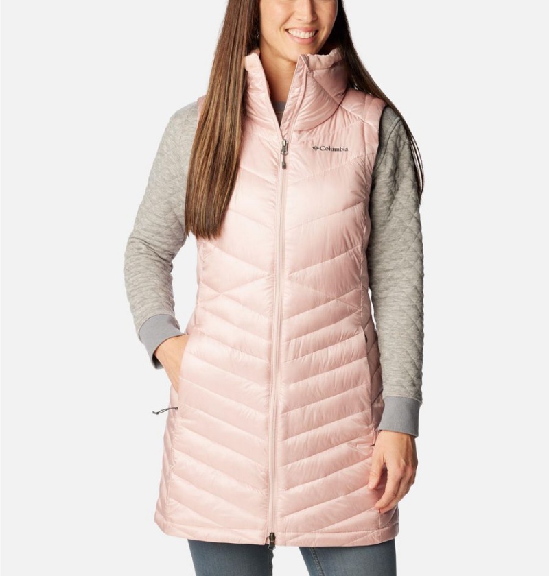 Pink Women\'s Columbia Joy Peak Long Vest | UNSBJ-2479