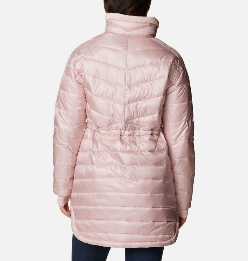 Pink Women's Columbia Joy Peak Mid Puffer Jacket | GENIL-1630