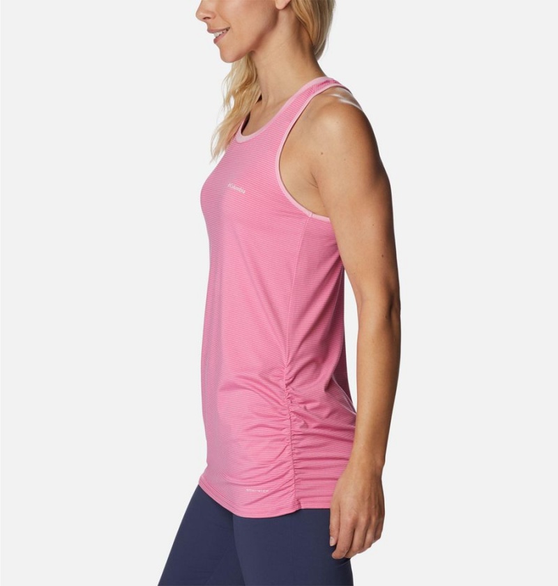 Pink Women's Columbia Leslie Falls Tank Top | BJISC-4105