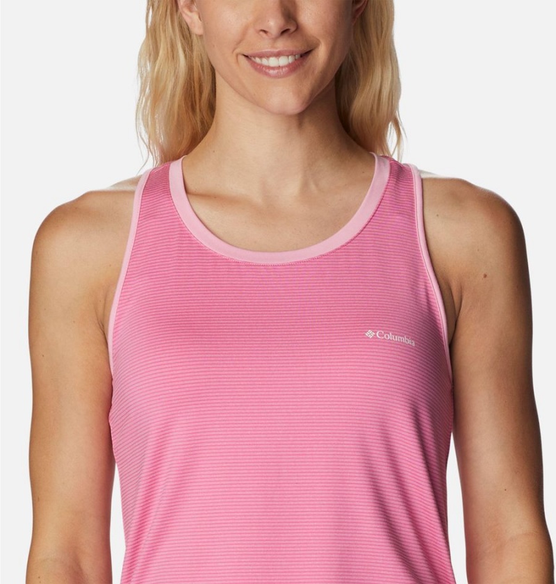 Pink Women's Columbia Leslie Falls Tank Top | BJISC-4105