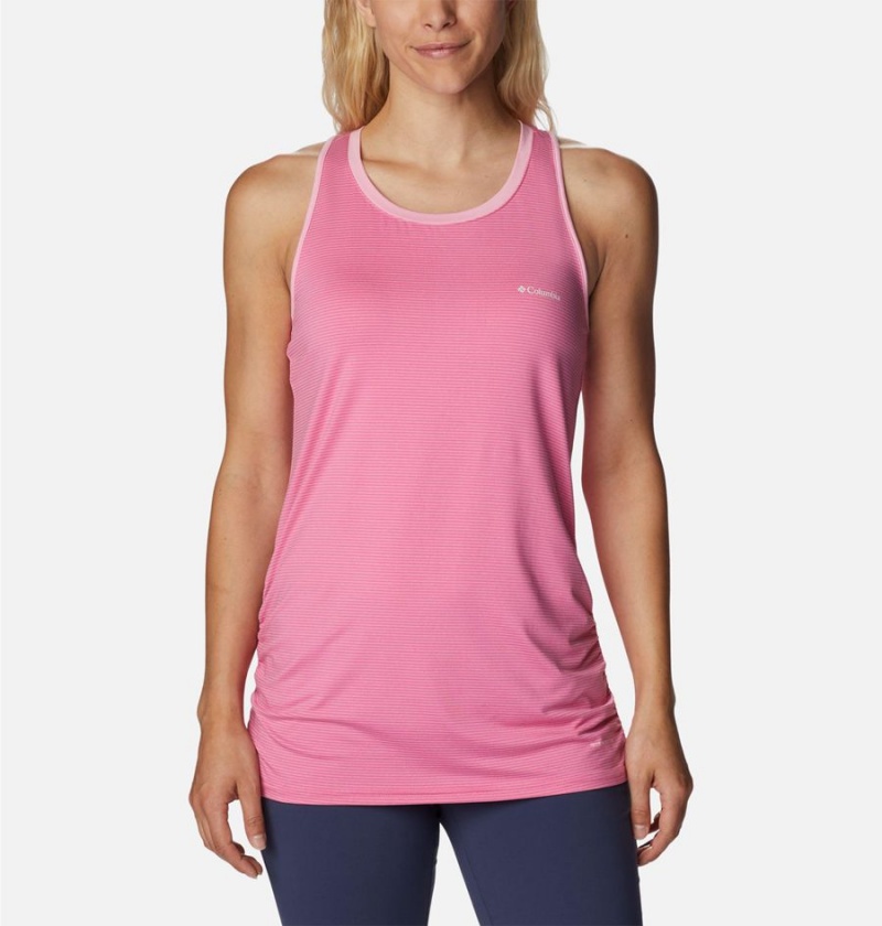 Pink Women\'s Columbia Leslie Falls Tank Top | BJISC-4105