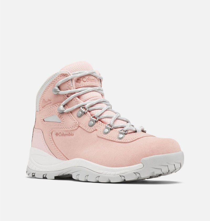 Pink Women's Columbia Newton Ridge Plus Waterproof Amped Boot Hiking Shoes | WPUAX-8497