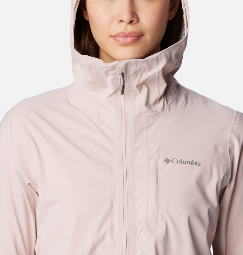 Pink Women's Columbia Omni-Tech Ampli-Dry Shell Rain Jacket | WFCLD-6193