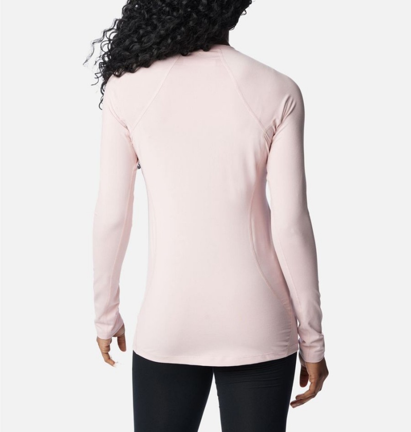 Pink Women's Columbia Omni Heat Midweight Baselayer Crew T-Shirt | BIUJW-7085