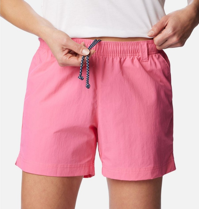 Pink Women's Columbia PFG Backcast Water Shorts | ILXYJ-3840