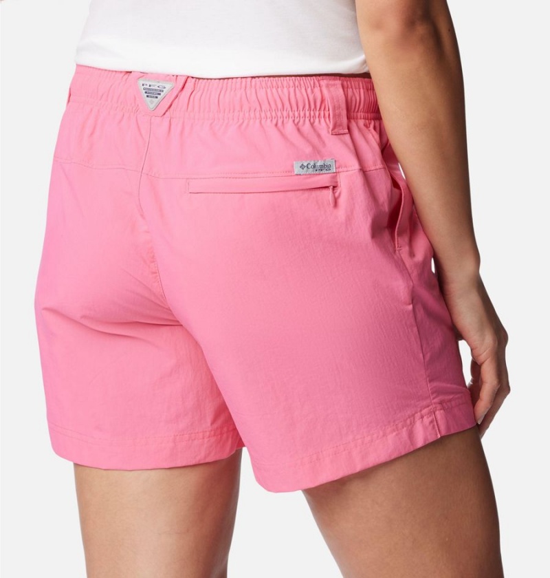 Pink Women's Columbia PFG Backcast Water Shorts | ILXYJ-3840