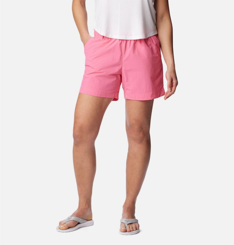 Pink Women\'s Columbia PFG Backcast Water Shorts | ILXYJ-3840