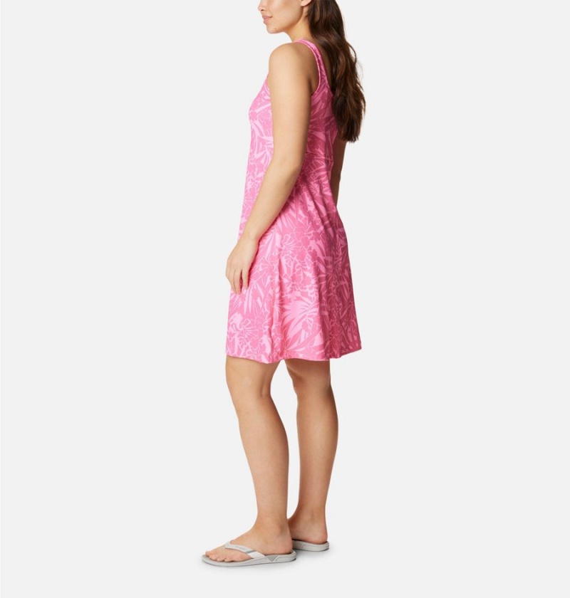 Pink Women's Columbia PFG Freezer III Dress | ZIMVN-1762