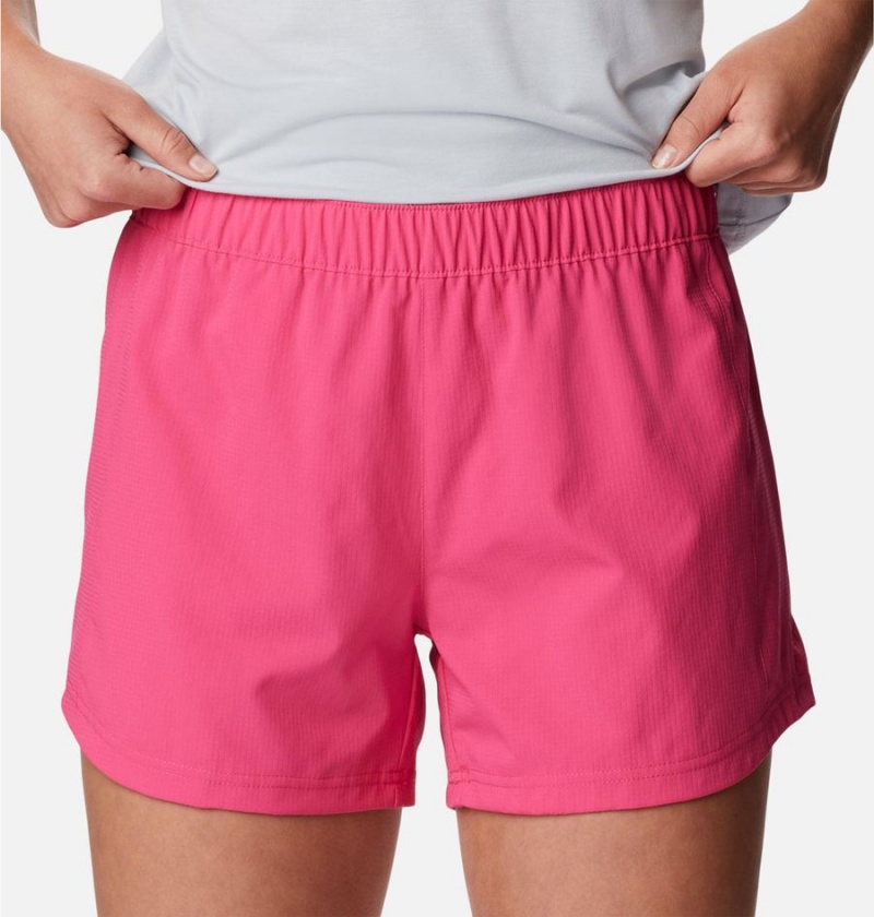 Pink Women's Columbia PFG Tamiami Pull-On Shorts | RNQUI-7380