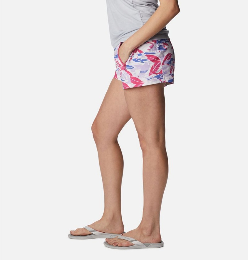 Pink Women's Columbia PFG Tidal II Shorts | YUKRM-7682