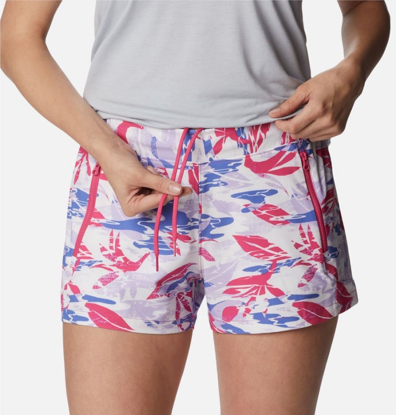 Pink Women's Columbia PFG Tidal II Shorts | YUKRM-7682