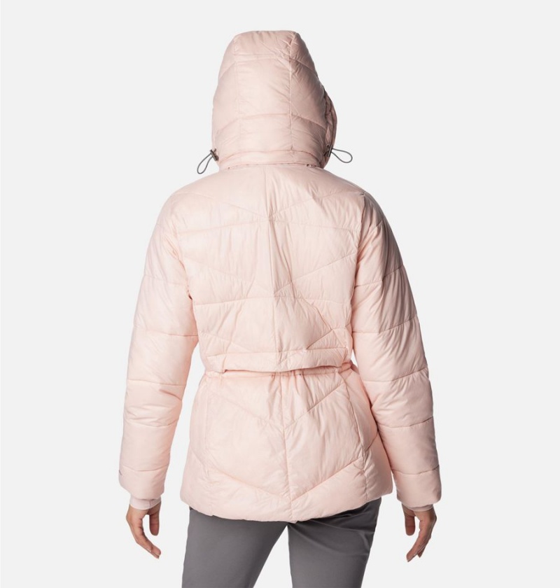 Pink Women's Columbia Peak to Park II Insulated Hooded Puffer Jacket | EKGIY-2083