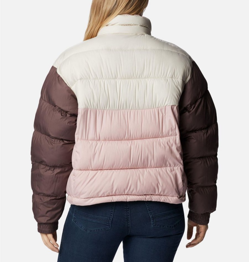 Pink Women's Columbia Pike Lake II Cropped Puffer Jacket | IBENX-0786