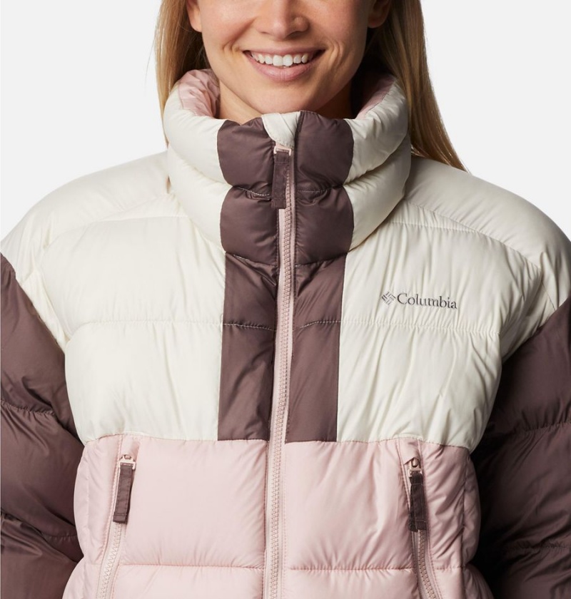 Pink Women's Columbia Pike Lake II Cropped Puffer Jacket | IBENX-0786