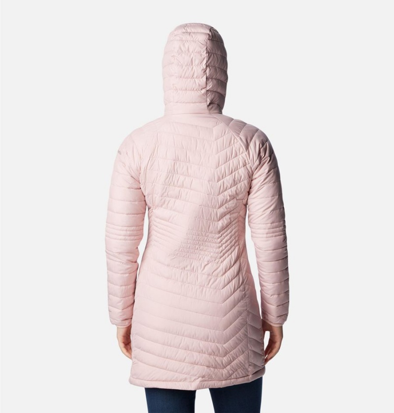 Pink Women's Columbia Powder Lite Mid Puffer Jacket | JEUMX-2460