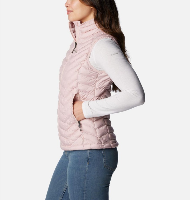 Pink Women's Columbia Powder Lite Vest | FHSPW-5274