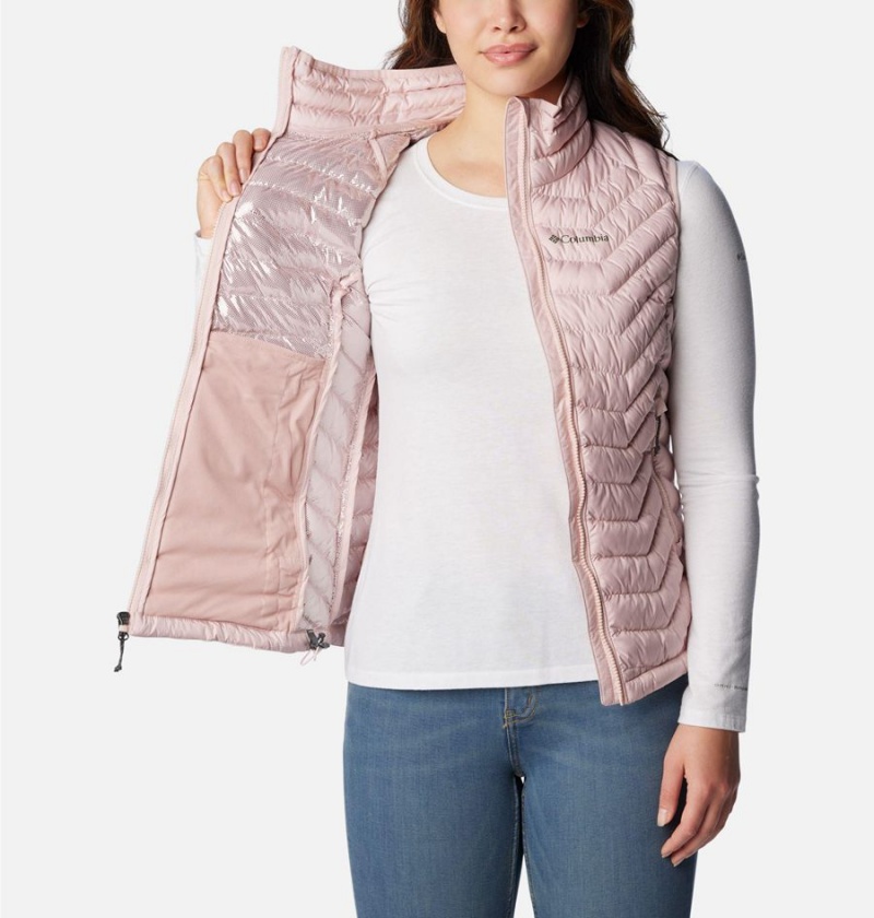 Pink Women's Columbia Powder Lite Vest | FHSPW-5274