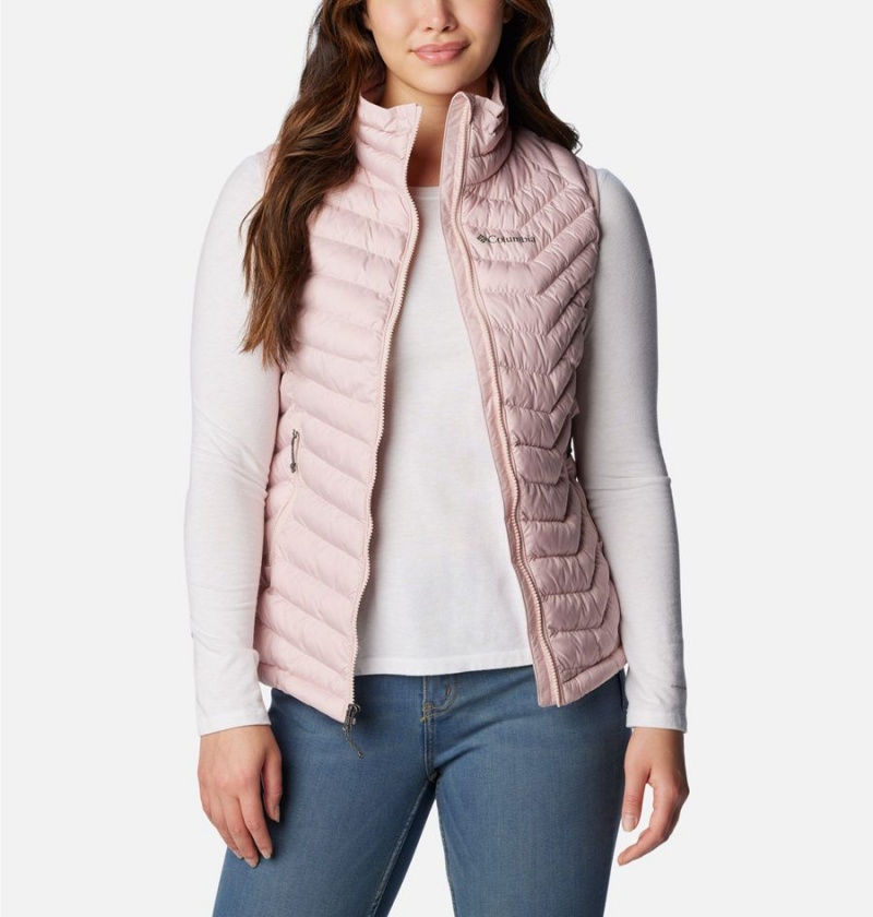 Pink Women's Columbia Powder Lite Vest | FHSPW-5274