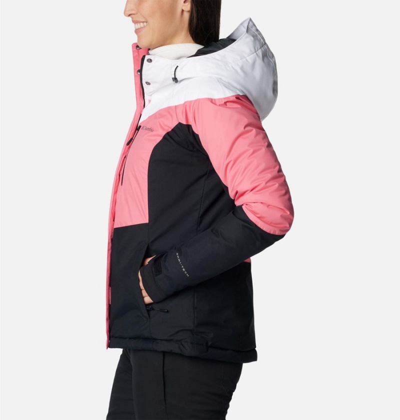 Pink Women's Columbia Rosie Run Insulated Ski Jacket | YUQAF-9621