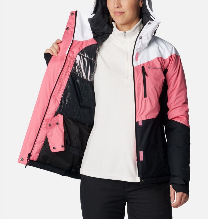 Pink Women's Columbia Rosie Run Insulated Ski Jacket | YUQAF-9621