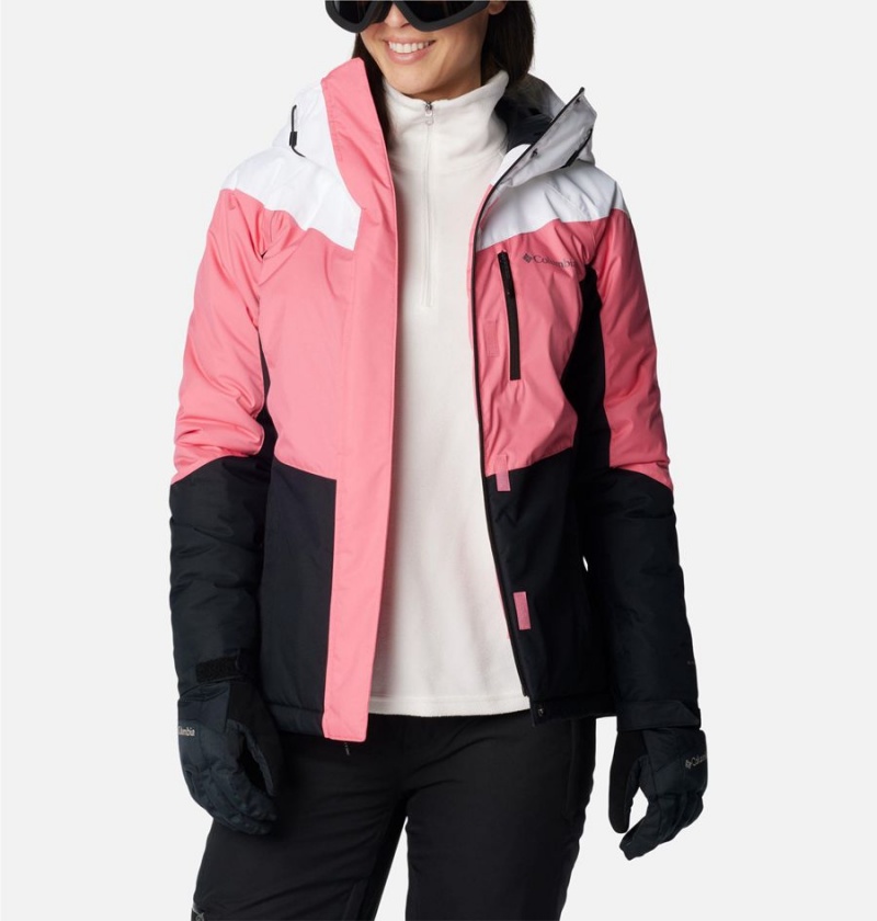 Pink Women's Columbia Rosie Run Insulated Ski Jacket | YUQAF-9621