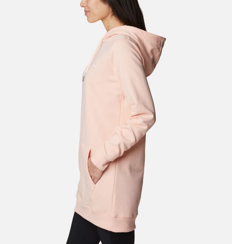 Pink Women's Columbia Rush Valley Long Hoodie | RJSEF-5981