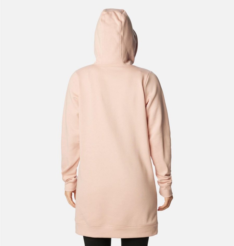 Pink Women's Columbia Rush Valley Long Hoodie | YLPJN-6372