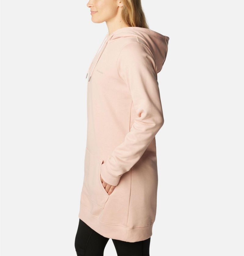 Pink Women's Columbia Rush Valley Long Hoodie | YLPJN-6372