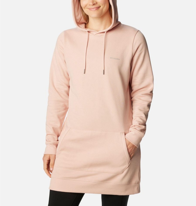 Pink Women's Columbia Rush Valley Long Hoodie | YLPJN-6372